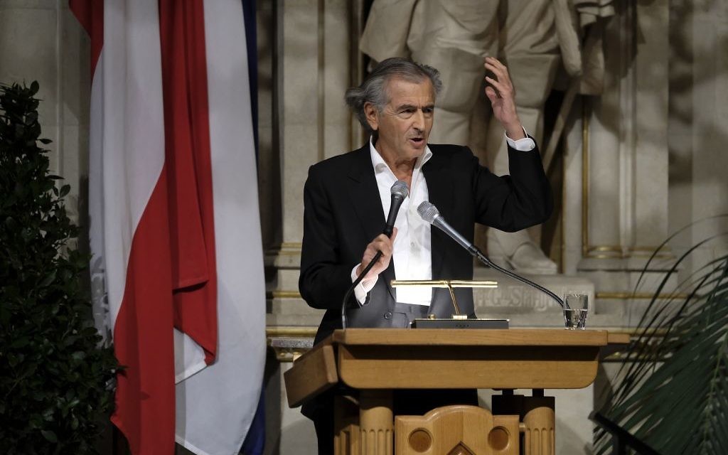 Bernard-Henri Lévy speaking at the conference