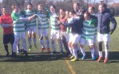Faithfold A celebrate winning the Division One title
