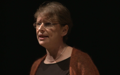 Maureen Kendler speaking at a JDOV talk in 2013