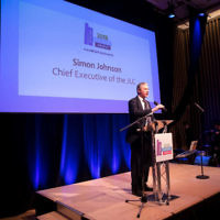 Simon Johnson, CEO of the JLC speaks during The Jewish Schools Awards 

Photo Credit: Marc Morris