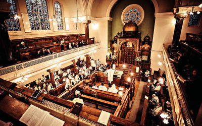 A barmitzvah at Lauderdale Road Synagogue, Maida Vale, London.

Credit: Blake Ezra