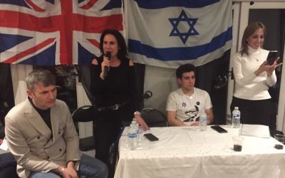Left-right: Mark Lewis, Mandy Blumenthal, Harry Saul Markman, and Karma Feinstein Cohen executive director Of World Magshimei-Herut