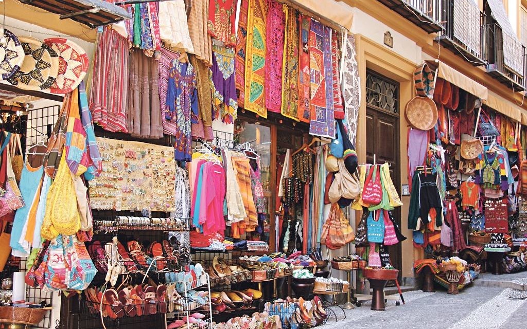A shuk - or market - in Marrakesh
