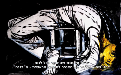 Illustration of a method of torture used by Israeli security forces. according to the Public Commitee against Torture in Israel