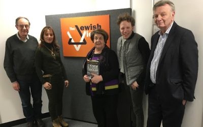 Agnes Grunwald-Spier (centre) with the Jewish Views team