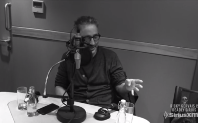 David Baddiel speaking on the radio show with Ricky Gervais