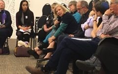 Rabbis and Clergy in discussion on the day