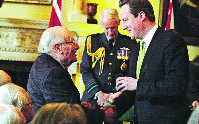 Leslie Temple with former Prime Minister David Cameron