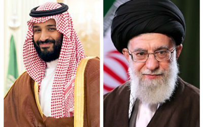 Mohammed bin Salman and Ali Khamenei