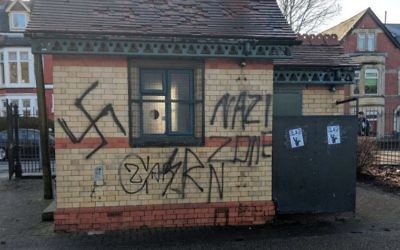 Swastika and 'Nazi Zone' daubed on a building in Grangetown

Credit: @GregPycroft on Twitter