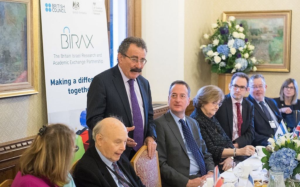 Prof. Lord Robert Winston and UK Ambassador to Israel David Quarrey at UK Israel Science Week