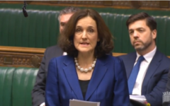Theresa Villiers speaking in the Commons as she tabled an proposed legislation on the issue of returning Nazi-looted art