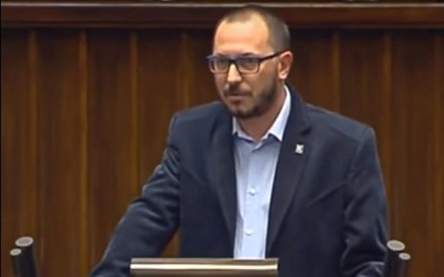 Right-wing Polish lawmaker, Paweł Skutecki. (YouTube screenshot)