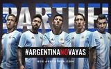 Poster urging the Argentina team not to travel to the Jewish state