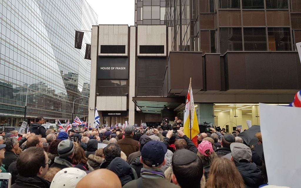 A demonstration outside Labour's headquarters.

Credit: @gbaigel on twitter