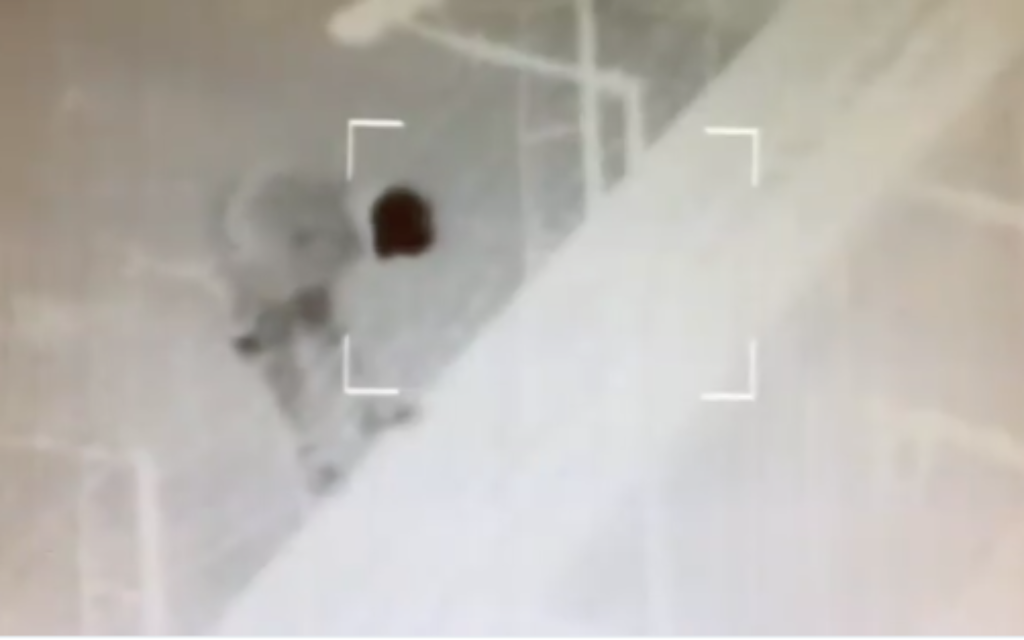 IDF footage shows the moment a Palestinian tries to cut the border fence and infiltrate into Israel
