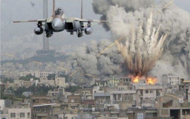 The 'fake' picture depicting an Israeli jet bombing Tehran, posted by Diane Abbott