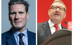 Sir Keir Starmer and Len McCluskey