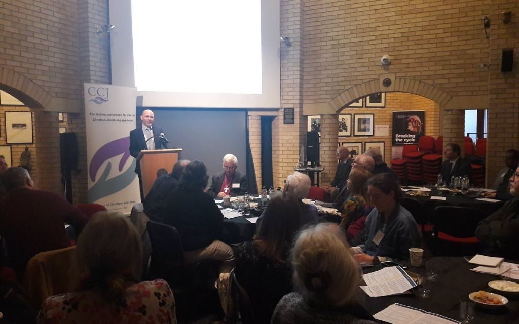 Dr James Smith, co-founder of Holocaust Centre UK speaks during the one day conference