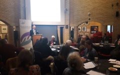 Dr James Smith, co-founder of Holocaust Centre UK speaks during the one day conference