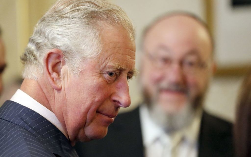 The Prince of Wales (left)  with Chief Rabbi Ephraim Mirvis 

Photo credit: Frank Augstein/PA Wire