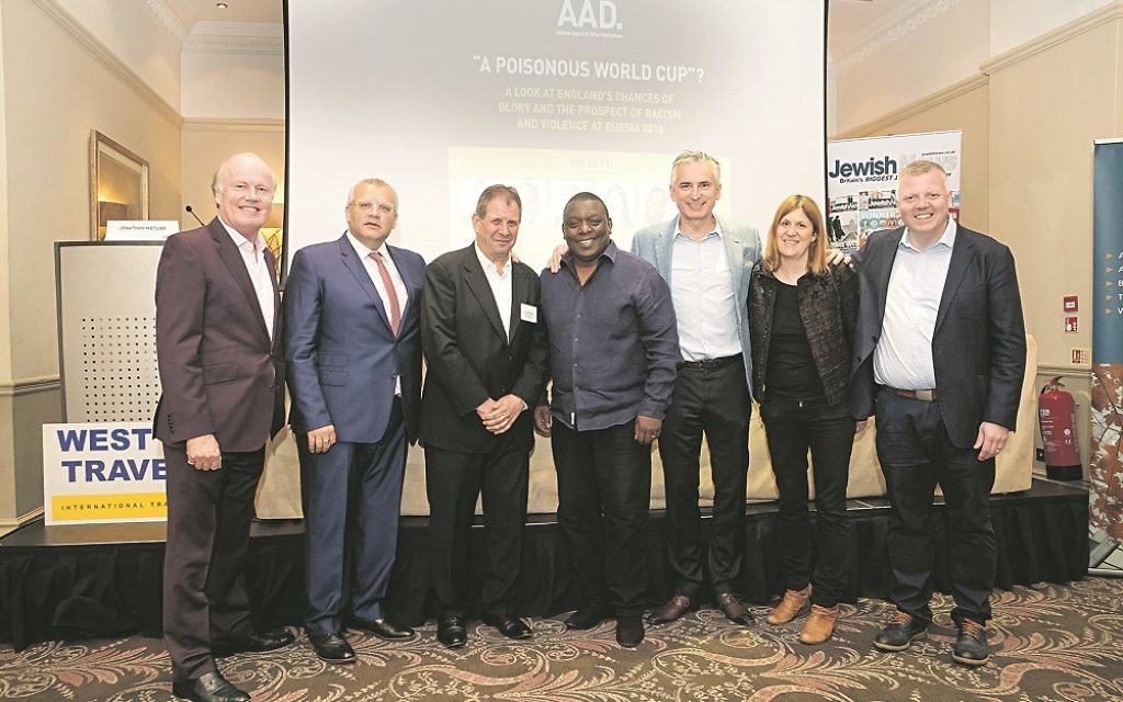 Pictured (l-r): David Davies, Jonny Gould, AAD chairman Jonathan Metliss, Garth Crooks, Alan Smith, Amy Lawrence and John Cross. Picture: Marc Morris