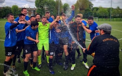 Fairlop celebrate lifting the Division Two title
