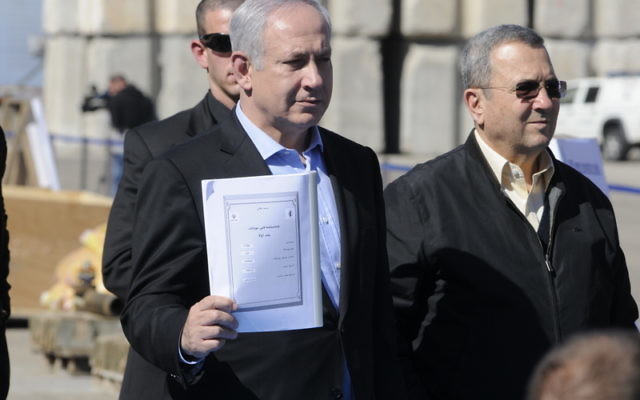 Ehud Barak, with Prime Minister Benjamin Netanyahu in 2011