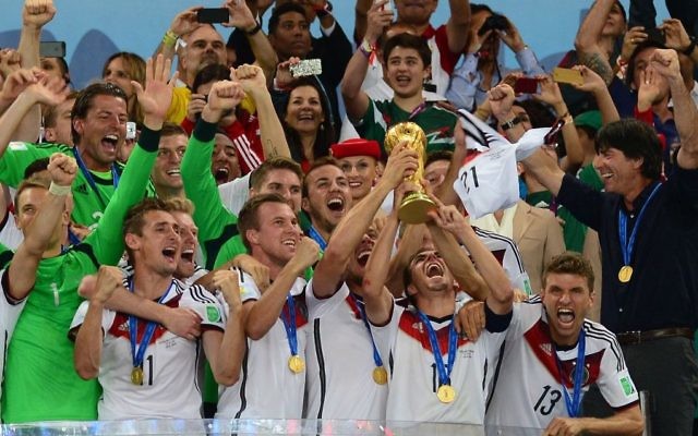 Germany wins it's 4th FIFA World Cup, after beating Argentina 1-0 in 2014