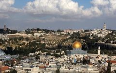 View of the Old City of Jerusalem from the Tower of David