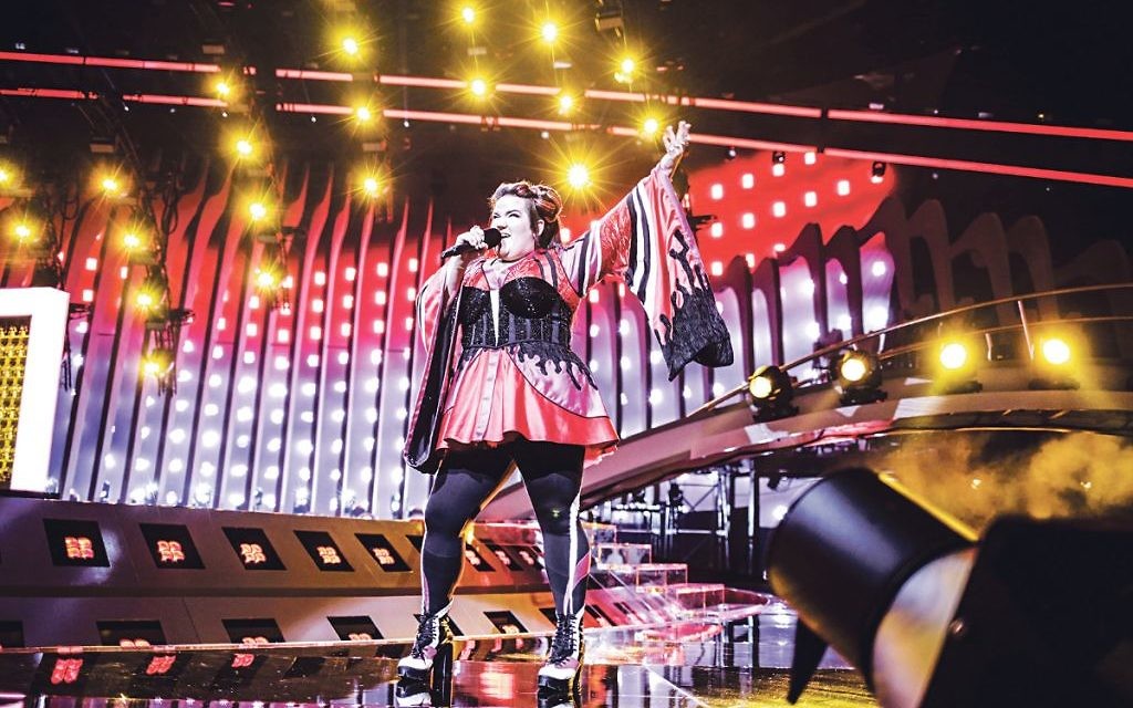 Netta sings her heart out during Eurovision