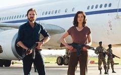Daniel Brühl and Rosamund Pike, above, as German hijackers in Entebbe, directed by Brazilian José Padilha Daniel Brühl and Rosamund Pike, above, as German hijackers in Entebbe, directed by Brazilian José Padilha
