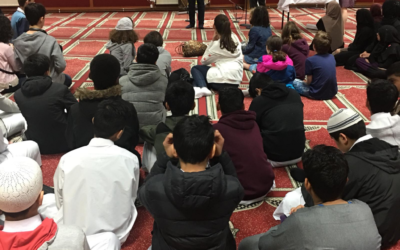 Youngsters at Minhaj-ul-Quran Mosque in Forest Hill used their second Interfaith Student Exchange, held over the last two weekends, to do something to help those in need