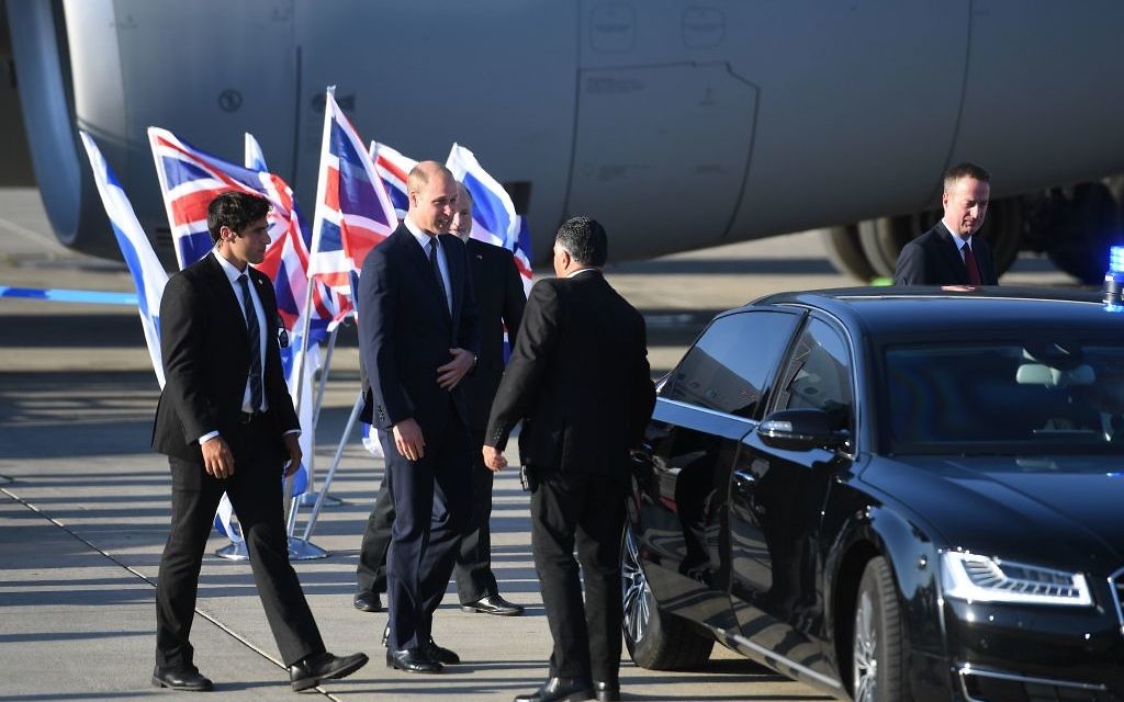 The Duke of Cambridge arrives at Israel Ben Gurion Airport in Tel Aviv, Israel. P

 Photo credit: Joe Giddens/PA Wire