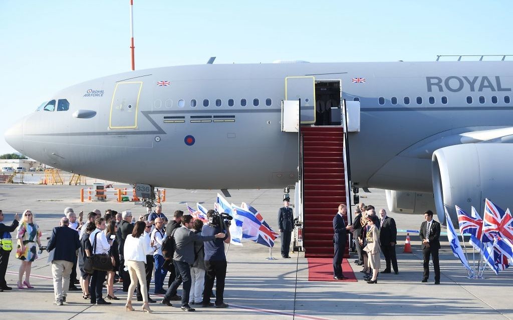 The Duke of Cambridge arrives at Israel Ben Gurion Airport in Tel Aviv, Israel. 

Photo credit: Joe Giddens/PA Wire