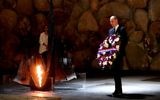 The Duke of Cambridge lays a wreath as he visits the Yad Vashem: World Holocaust Center, Jerusalem​  as part of his tour of the Middle East.

 Photo credit: Joe Giddens/PA Wi