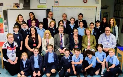 Delegation visits students at  North West London Jewish Day School