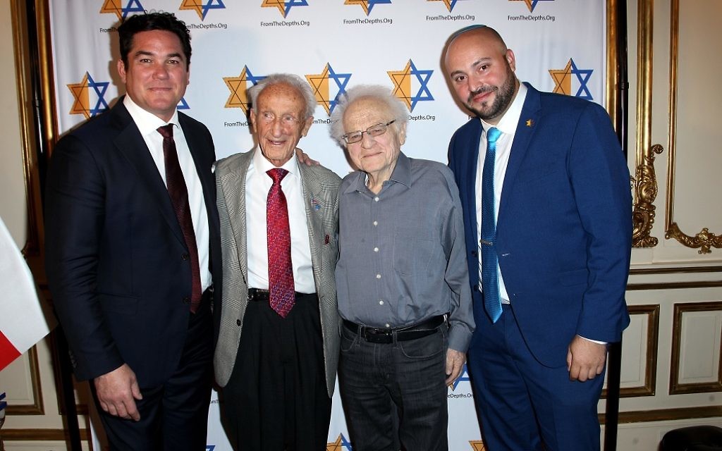 Dean Cain (left), pictured with Jack Garfein (second-from-right) and Jonny Daniels (far right)