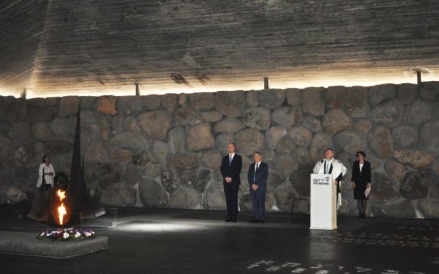 Chief Rabbi Mirvis recites Kaddish for millions murdered in the Shoah, alongside Prince William