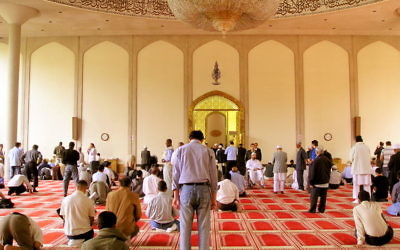 Interior of London Central Mosque