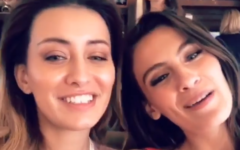 Sarah Idan and Adar Gandelsman, posing together
