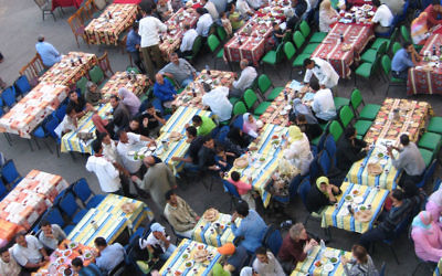 Example of a Ramadan iftar meal