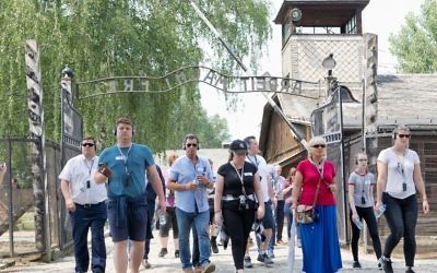 Chelsea FC organised a trip to Auschwitz as part of its Say No To Antisemitism programme. Picture: Holocaust Educational Trust