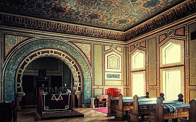 Interior of Sarajevo's Ashkenazi Synagogue
