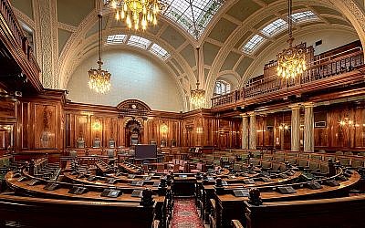 An example of a local authority's debating chamber. (Bradford Council Chamber)