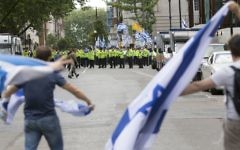Pro Israel demonstrators at the Al Quds Day Rally, July 2018 Pro Israel demonstrators at the Al Quds Day Rally, July 2018