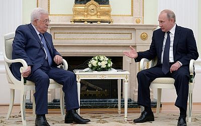 Mahmoud Abbas meeting with Vladimir Putin