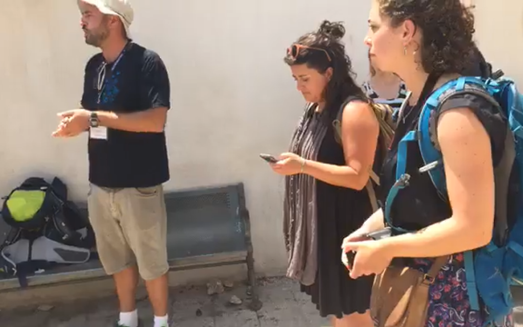 Screenshot from the Facebook video posted online
