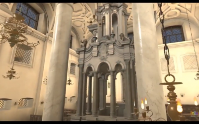 Video shows recreation of the Bimah at the old Vilna shul