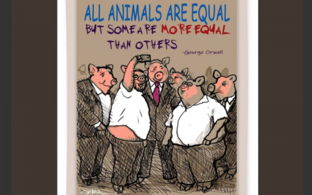 Cartoon from Avi Katz which got him the sack from the JPost
